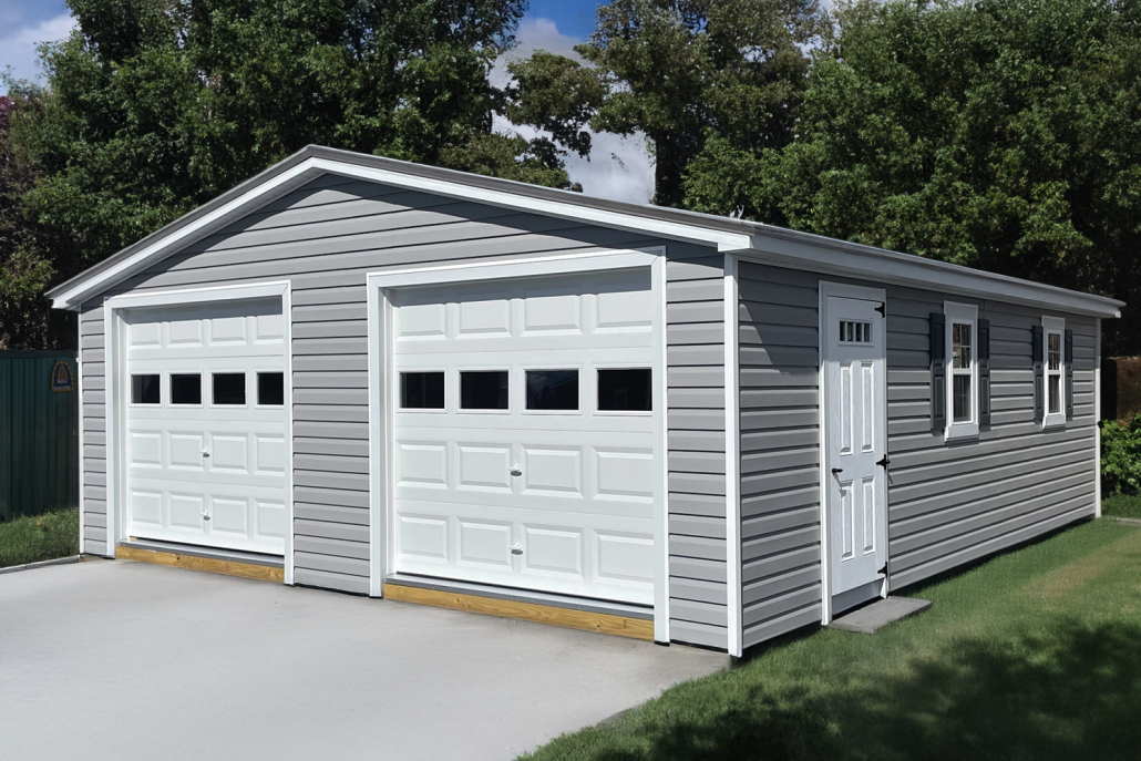 VS_Garage_edit 2-bay garage shed