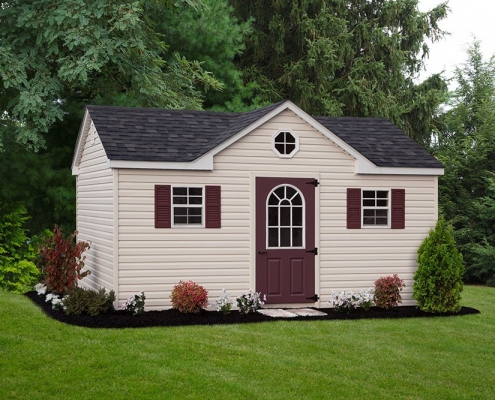 chalet vinyl style shed