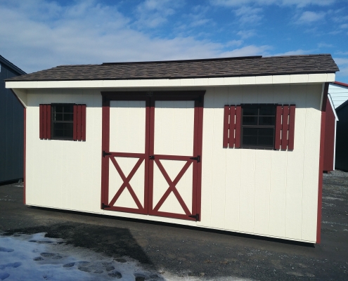 8x16 7ft sidewall Carriage House Stock#1306-W