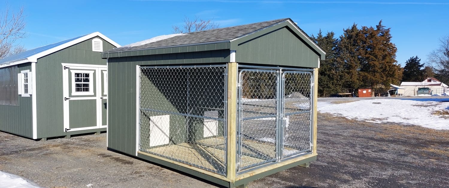 8x12 Double Kennel Stock#2693 (2)
