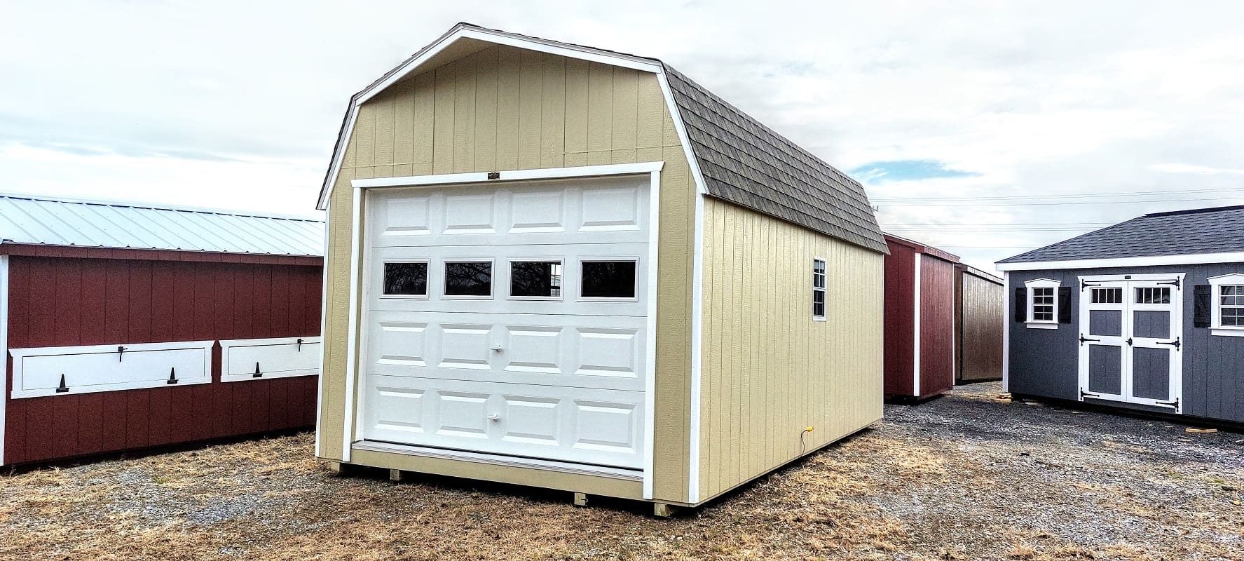 12x20 7ft sidewall Barn Garage Display#1508-W (3)