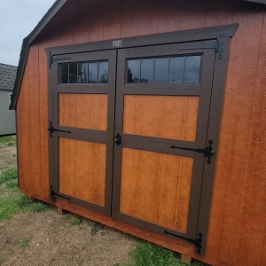Wood Stained 12 x 16 Barn