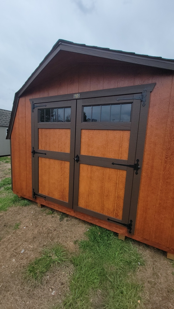 Wood Stained 12 x 16 Barn