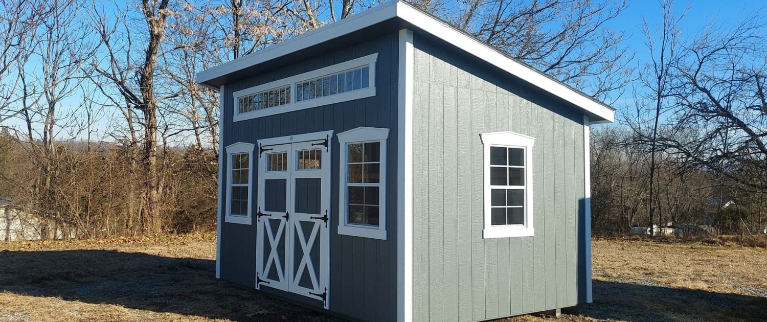10x14 Classic Shed Stock#3834-W
