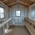 interior of chicken coop