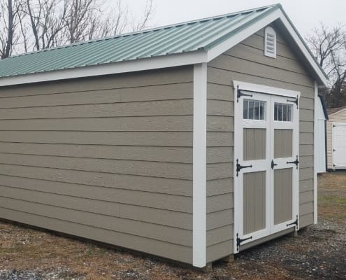 10x20 Garden House Lap Siding Stock#4377-W 2
