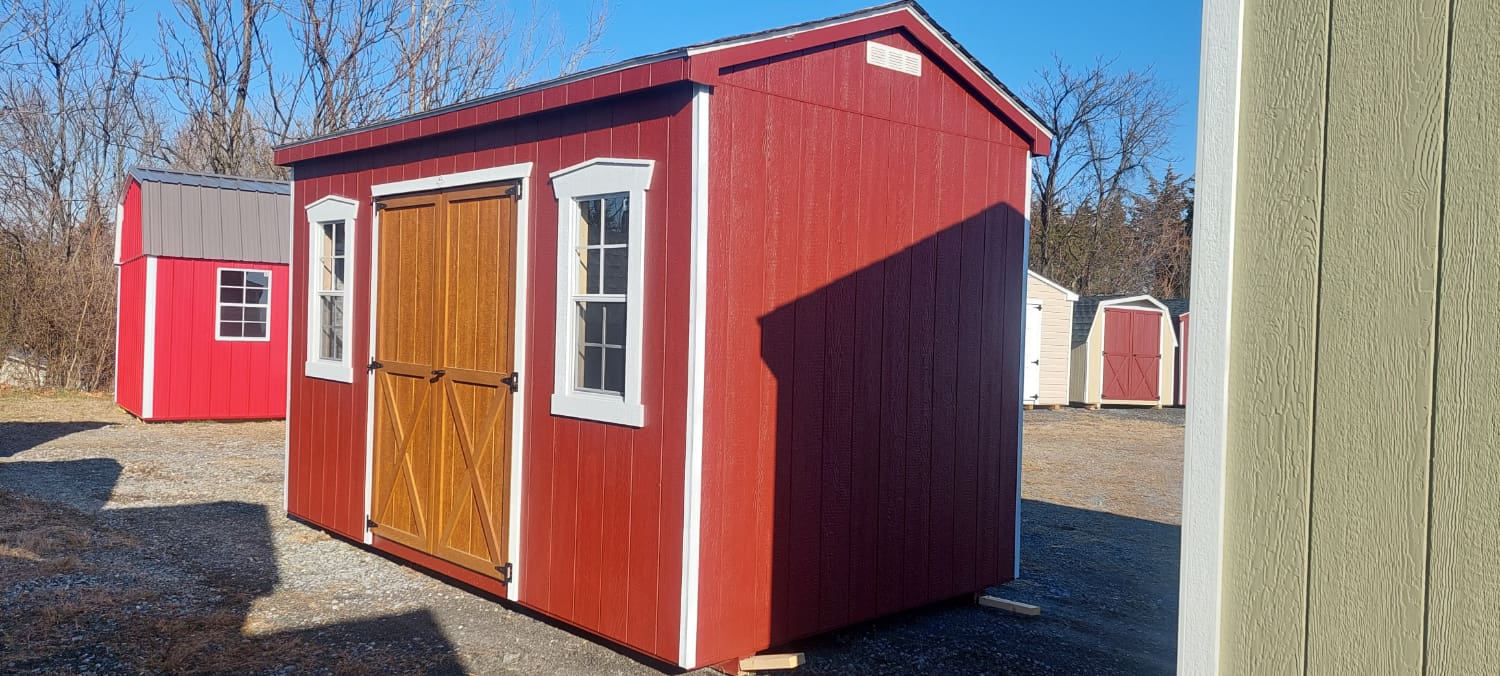 Cottage Shed with a shingled roof 8x14 Valley Structures
