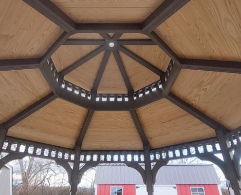 12x12 Gazebo Stock#4239-W (3) Gazebo interior roof