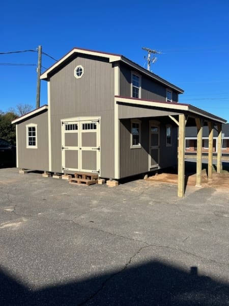 12 x 20 2 Story Full Attic with 8 x 20 Shed