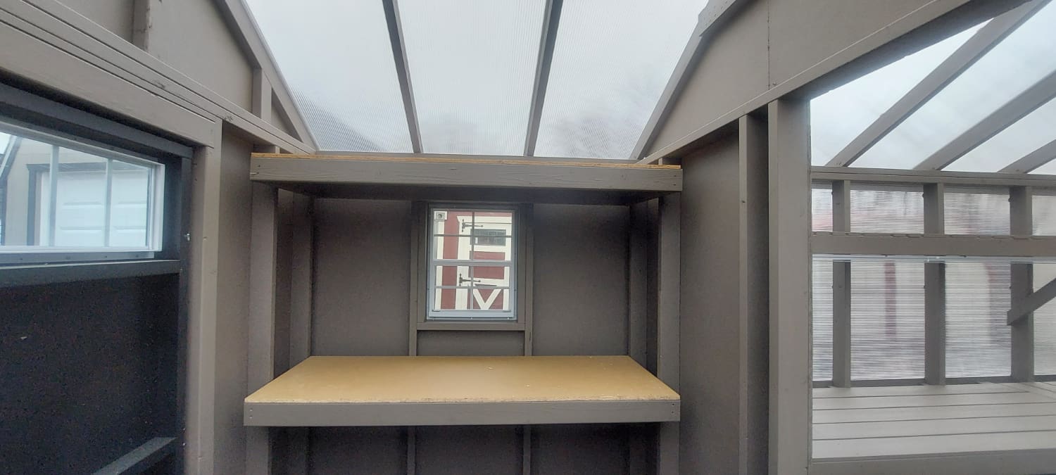 Shelves in Potting Room