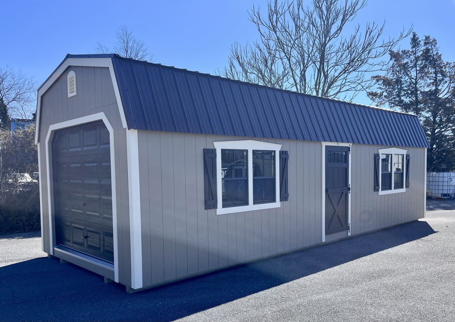 12x32x7 Classic Barn Garage 4177H (SOLD) Valley Structures