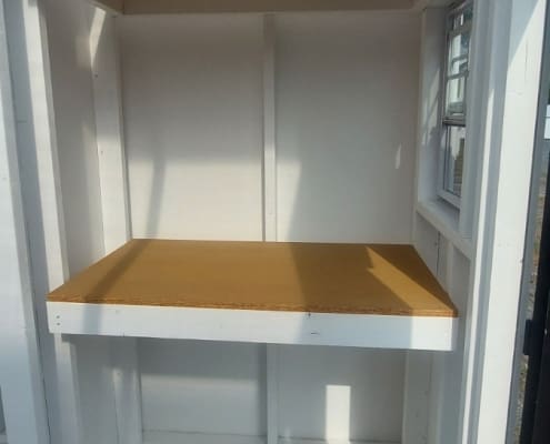 Shelves in Potting Room