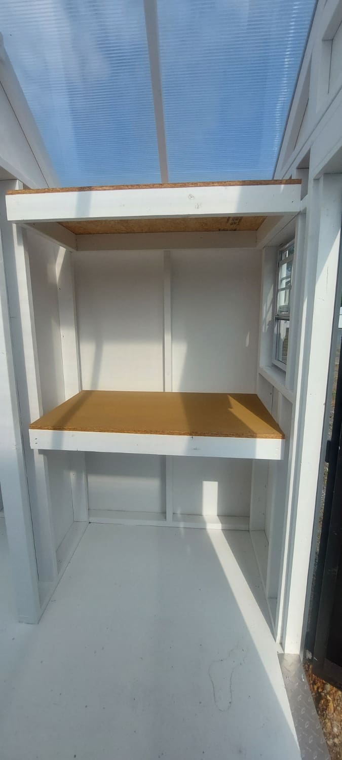 Shelves in Potting Room