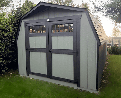 storage building in a yard