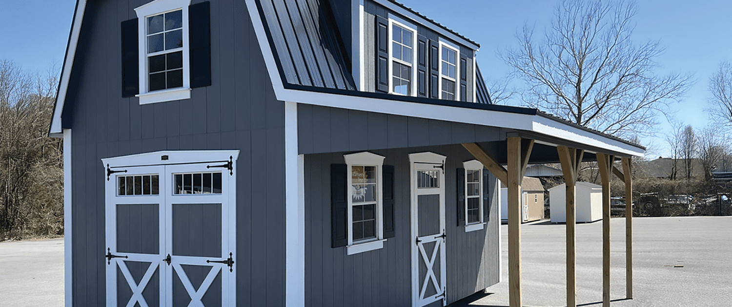 Attic Barn With Dormer and Lean-to