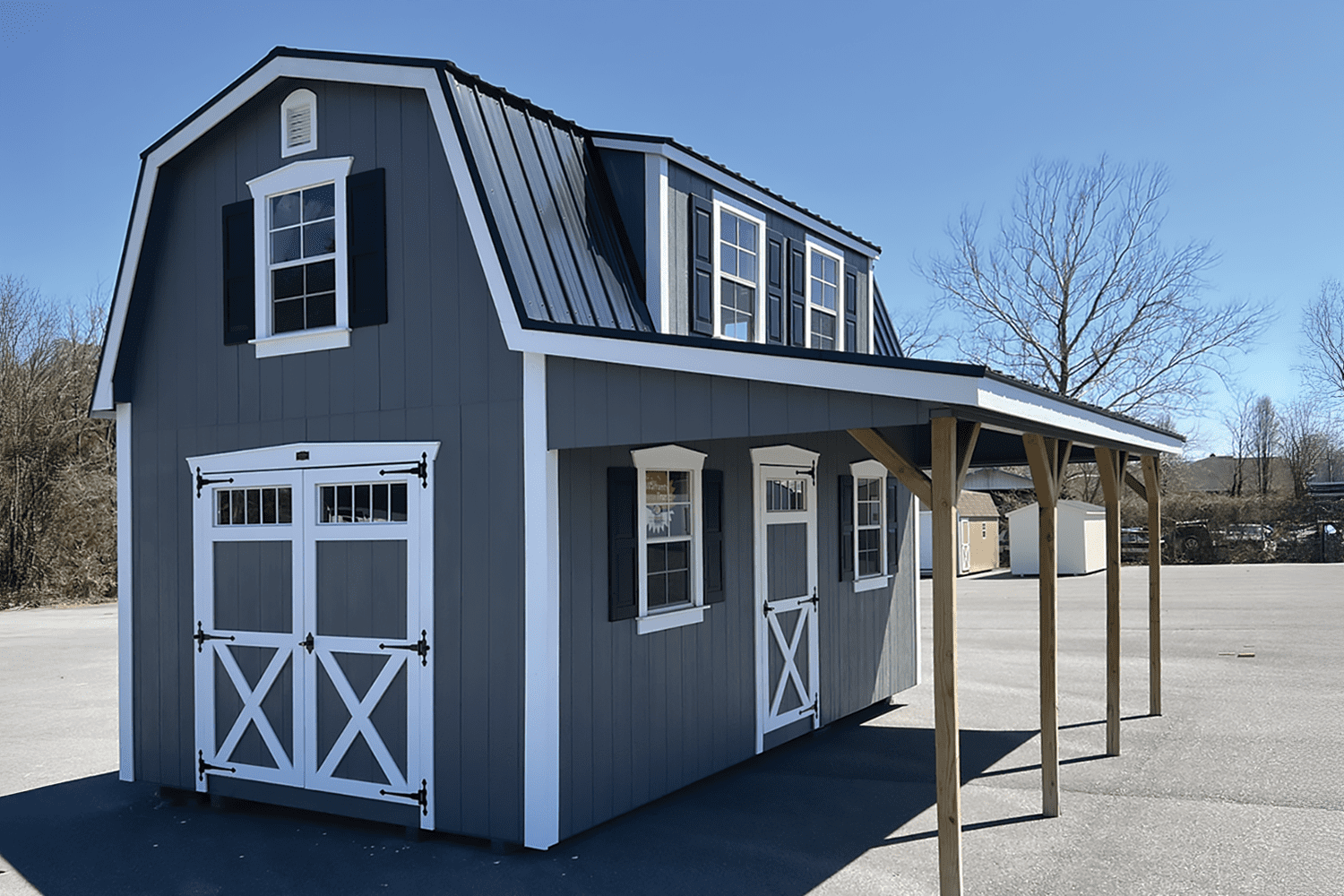 Two Story Shed \u0026 Attic Buildings - Valley Structures, image size:1500x1000