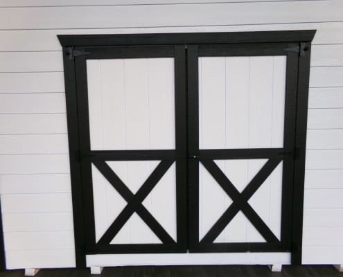 double doors x brace