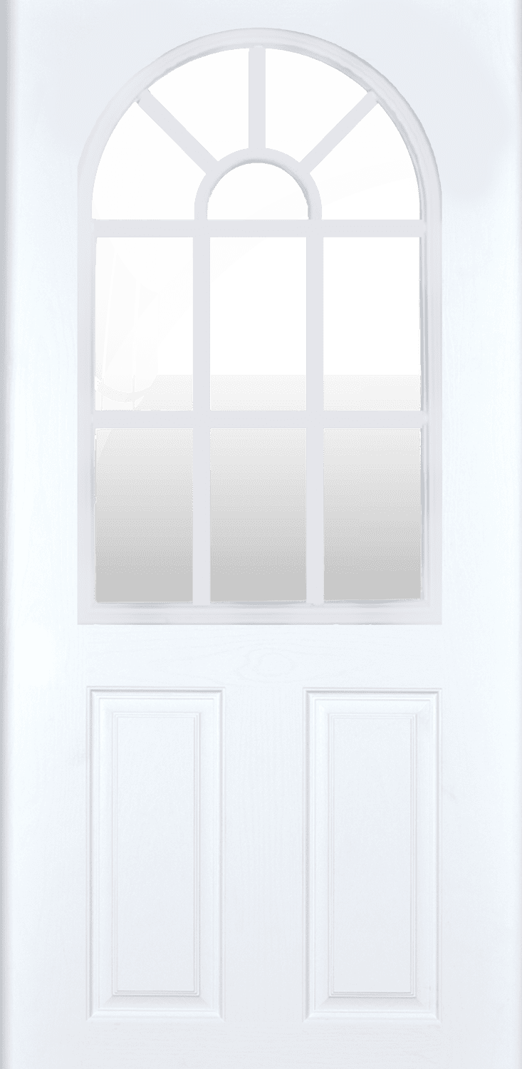 22X36 White 11-Lite Arch