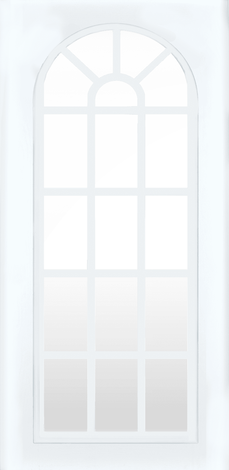 22X64 White 17-Lite Arch