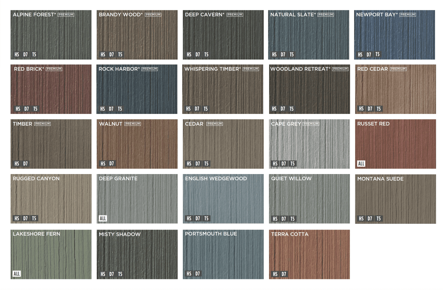 Vinyl Shakes Colors