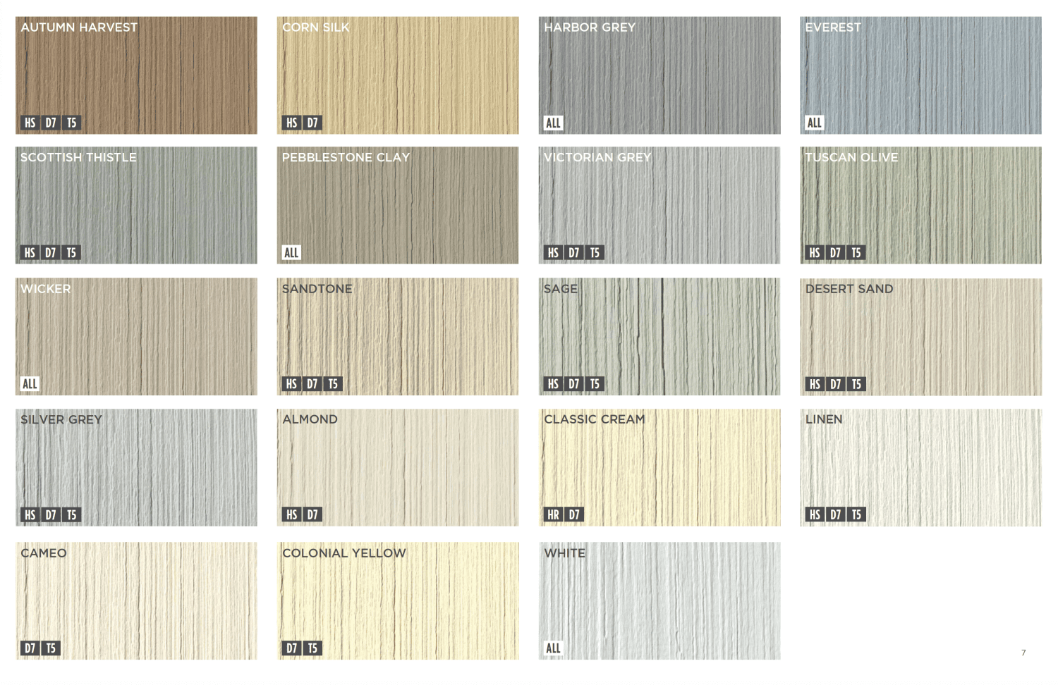 Vinyl Shakes Colors