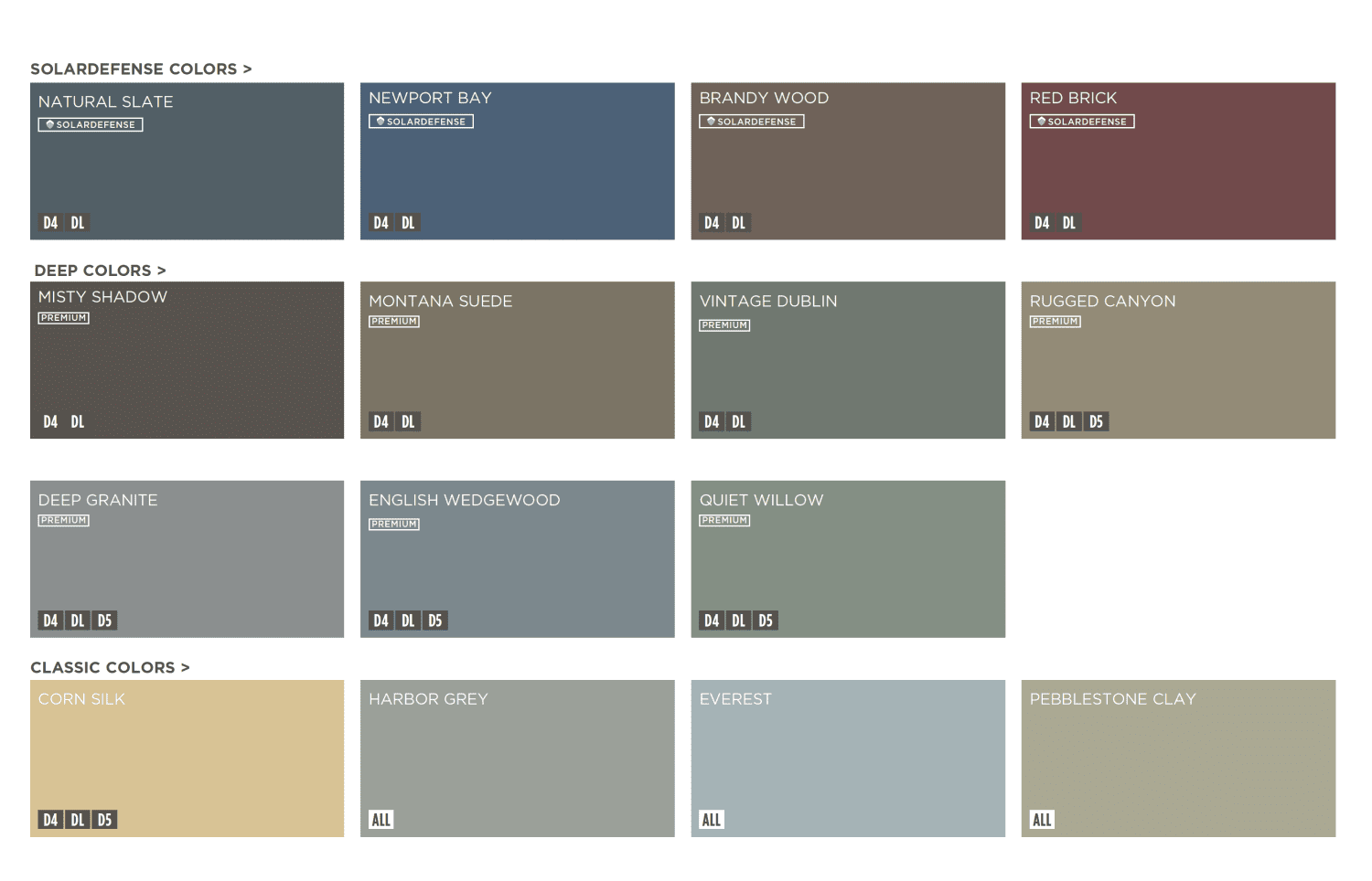 Vinyl Dark Colors