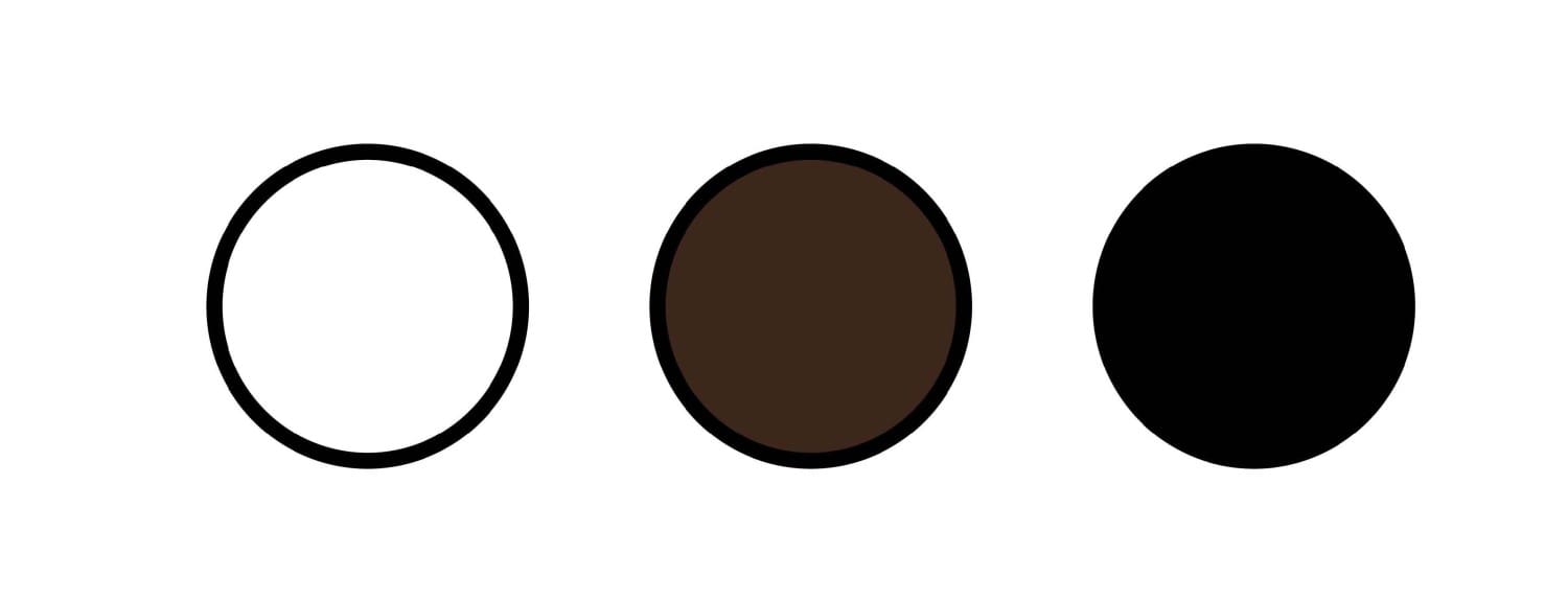 White, Brown, Black