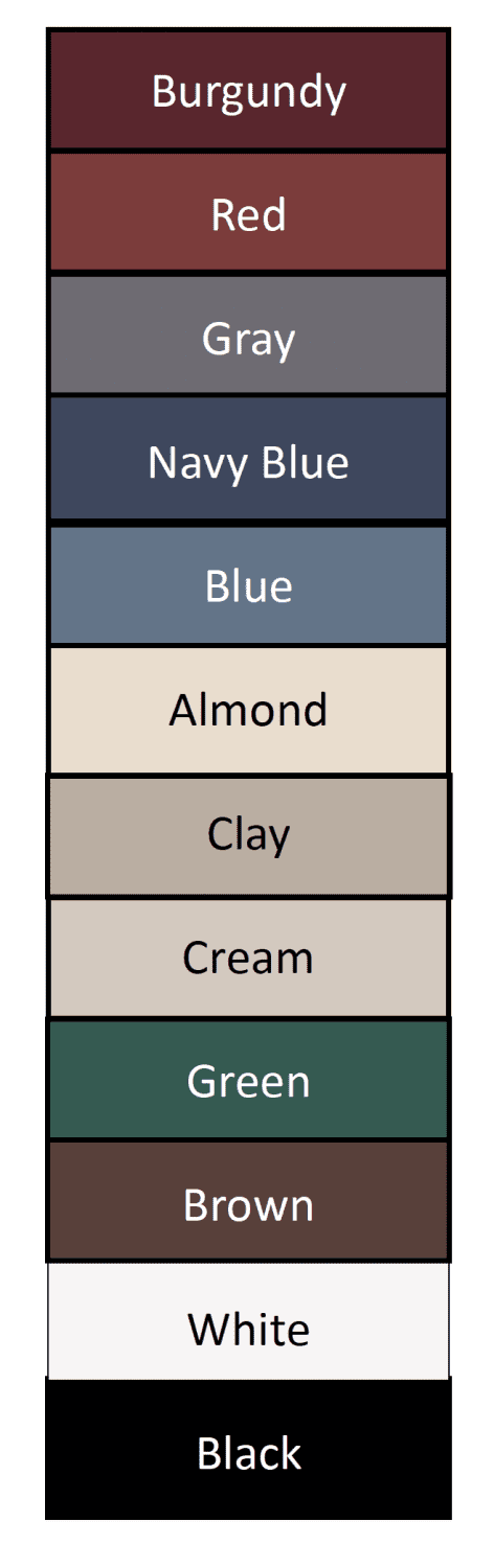 Vinyl Shutter Colors