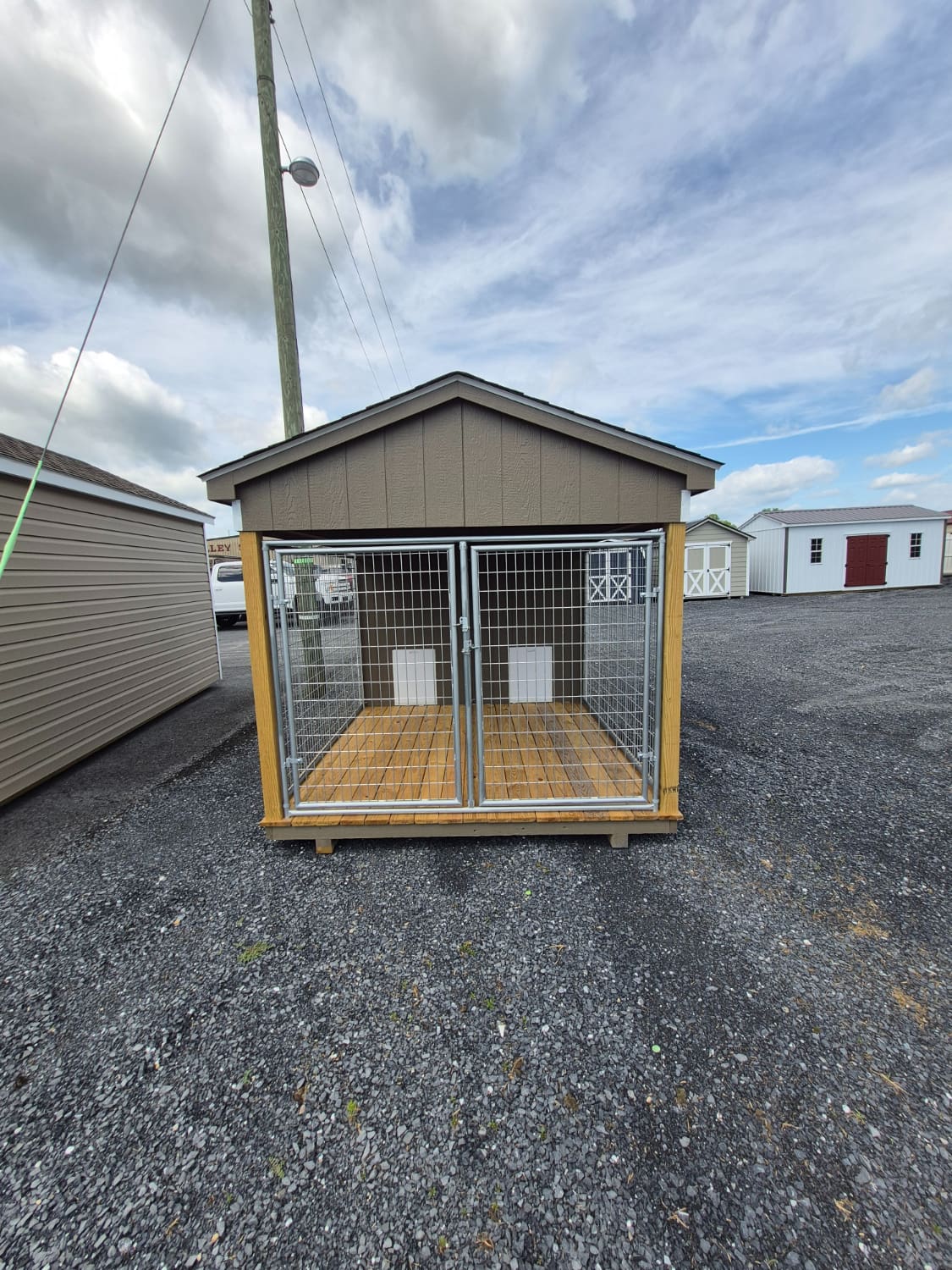 犬12匹 8x12-Double-Run-Dog-Kennel-