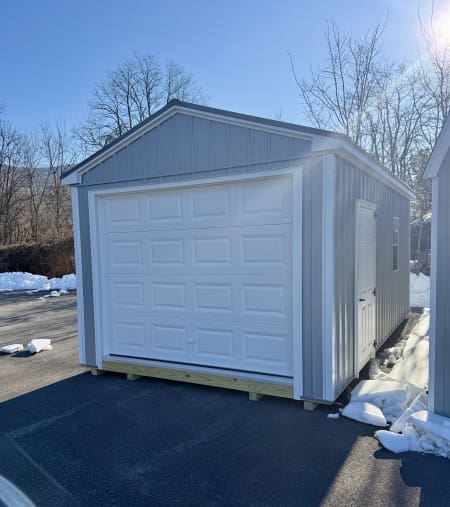 12x20x8 Metal Sided Cottage Garage 4930-H